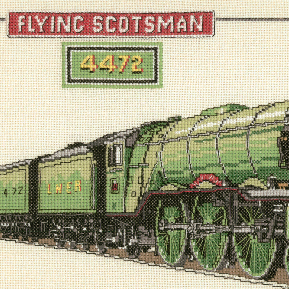 Flying Scotsman cross stitch kit - CFS126