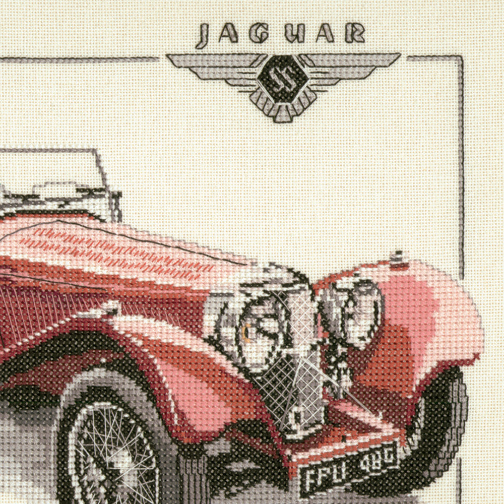 1937 Jaguar SS100 cross stitch chart pack - CJG117C