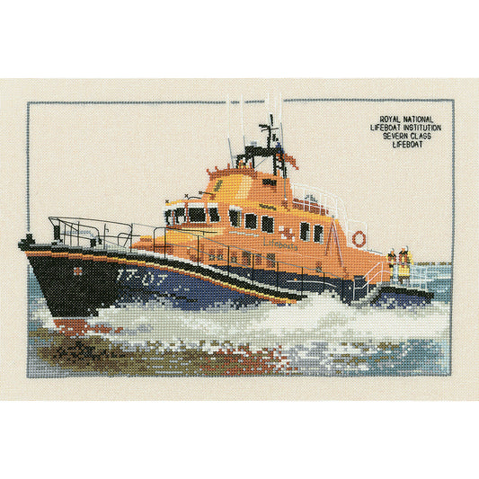 Severn Class Lifeboat cross stitch chart pack - CLB509C