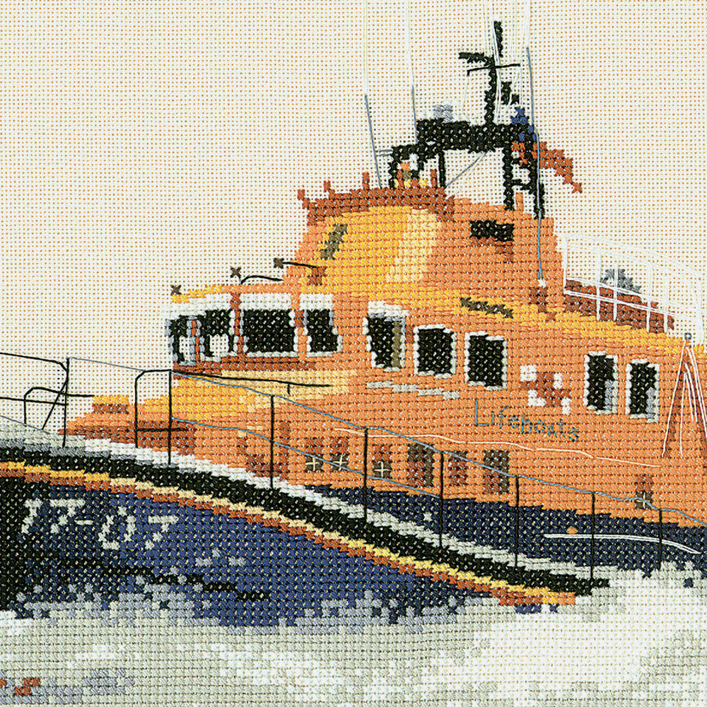 Severn Class Lifeboat cross stitch chart pack - CLB509C