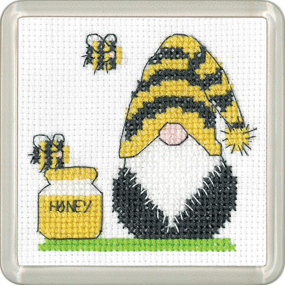 Gonk Bee cross stitch coaster kit - COBE1873