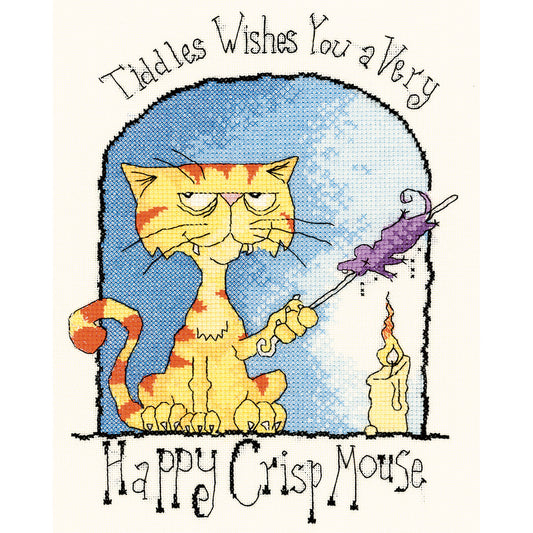 Happy Crisp Mouse cross stitch kit - CRCM918 (D)