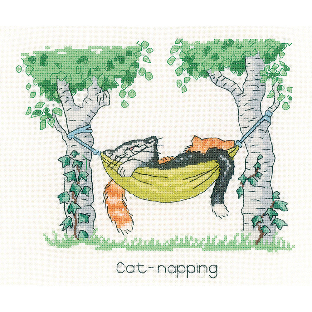 Cat Napping cross stitch chart pack - CRCN888C