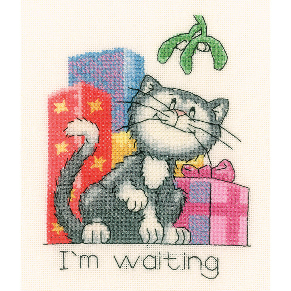 December Cat cross stitch chart pack - CRDC942C