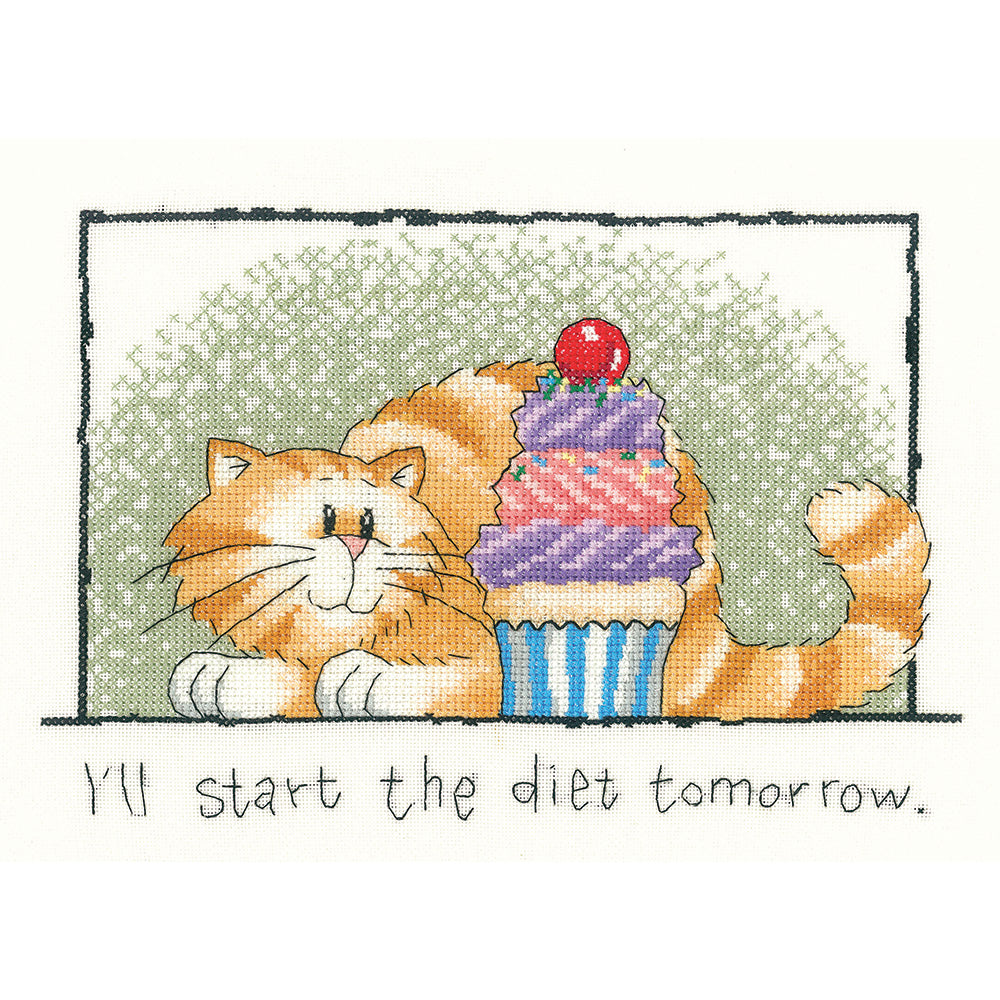 Diet Tomorrow (Cats Rule) cross stitch chart pack - CRDT611C