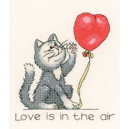 February Cat cross stitch chart pack - CRFC932C