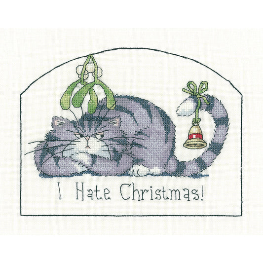 I Hate Christmas cross stitch kit - CRHT1287