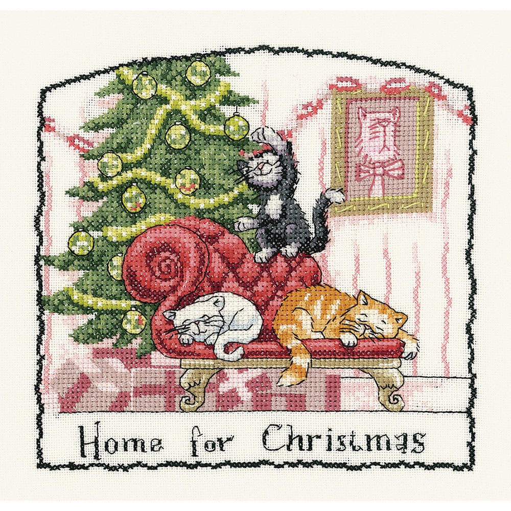 Home for Christmas cross stitch chart pack - CRHX962C