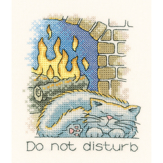 January Cat cross stitch chart pack - CRJC931C