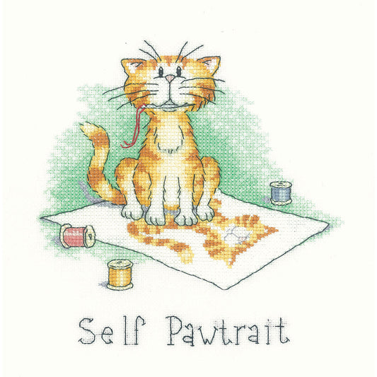 Self Pawtrait cross stitch chart pack - CRSP1051C