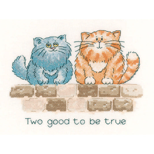 Two Good To Be True cross stitch chart pack - CRTG887C