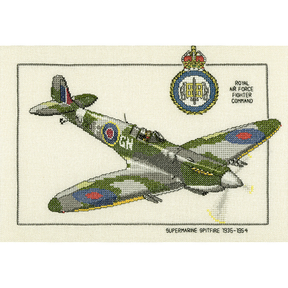 Supermarine Spitfire cross stitch kit - CSF165