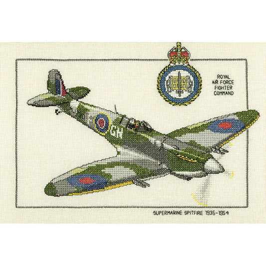 Supermarine Spitfire cross stitch chart pack - CSF165C