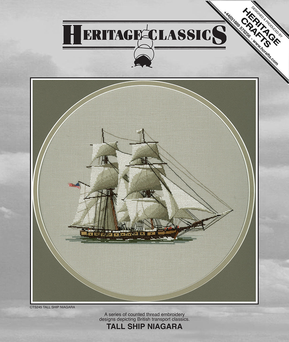 Tall Ship Niagara cross stitch chart pack - CTS245C