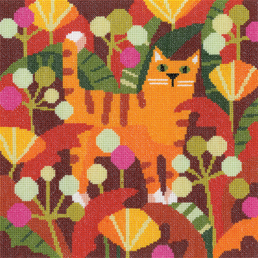 Ginger Cat cross stitch kit - CZGC1681