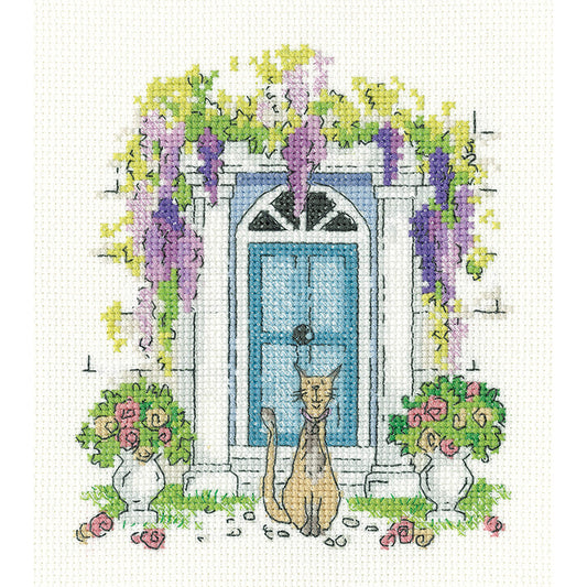 Wisteria and Whiskers cross stitch kit - CZWW1891