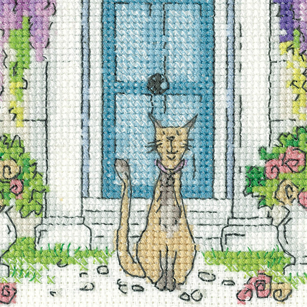 Wisteria and Whiskers cross stitch kit - CZWW1891