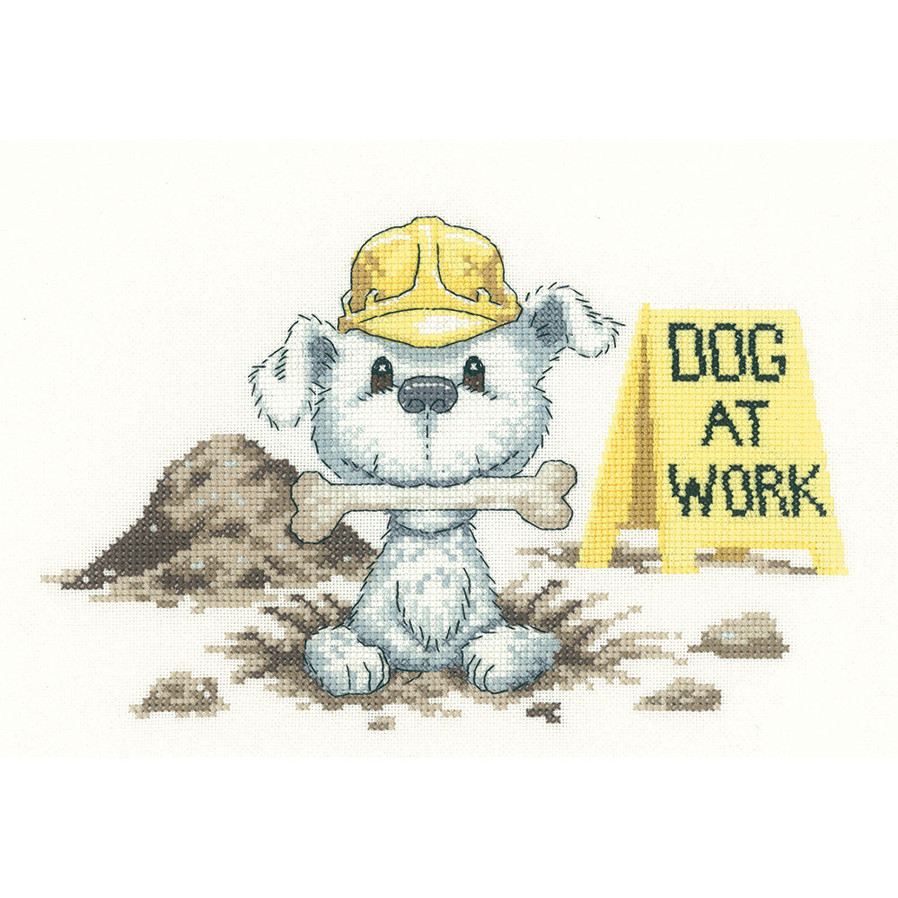 Dog At Work cross stitch chart pack -DLDW1092C