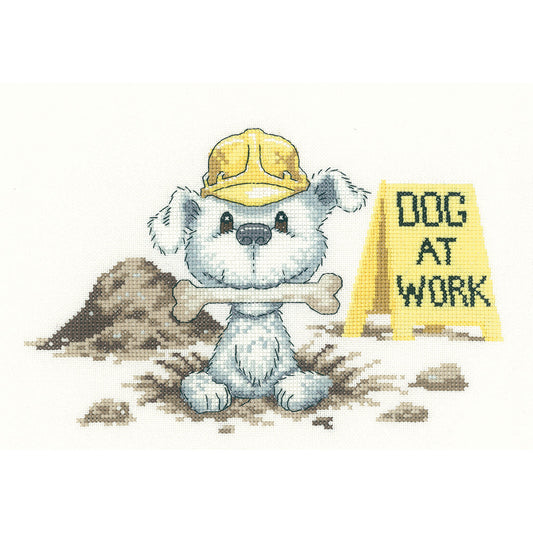 Dog At Work cross stitch chart pack -DLDW1092C