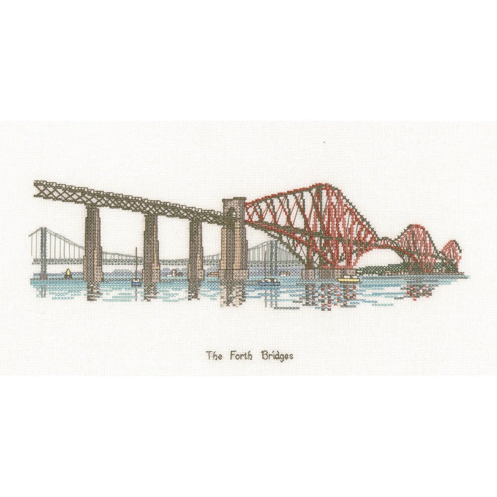 The Forth Bridges cross stitch chart pack - FB216C