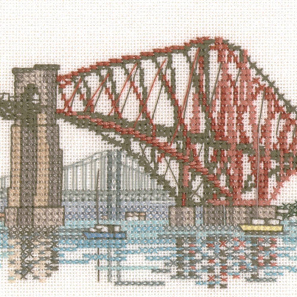 The Forth Bridges cross stitch chart pack - FB216C