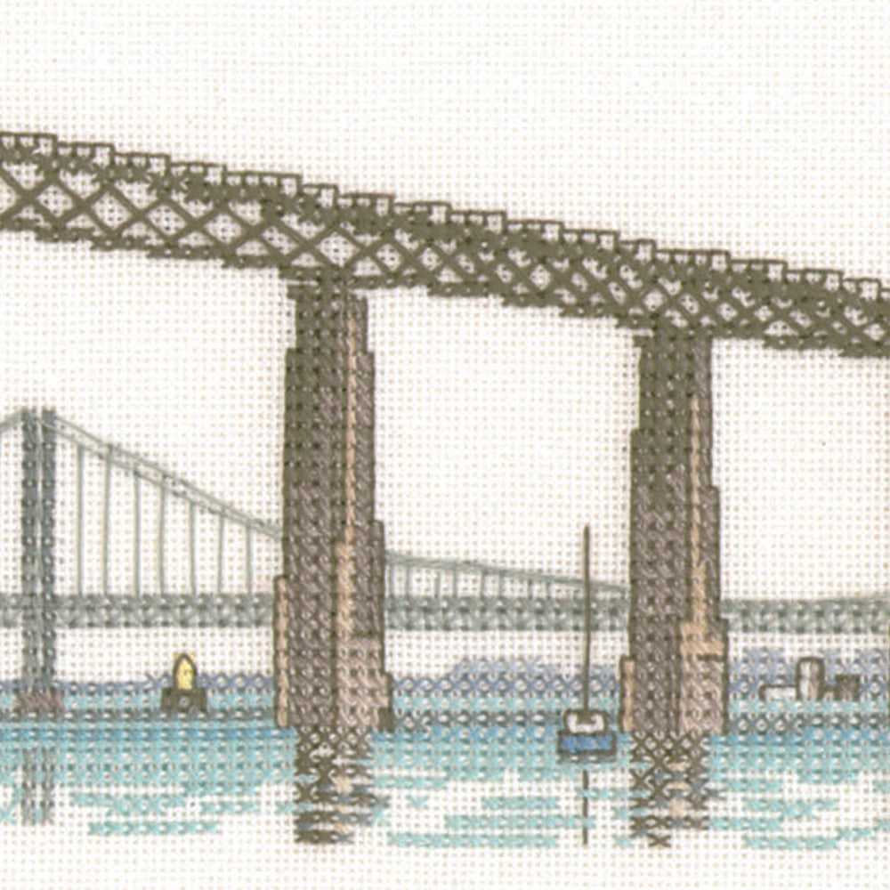 The Forth Bridges cross stitch chart pack - FB216C