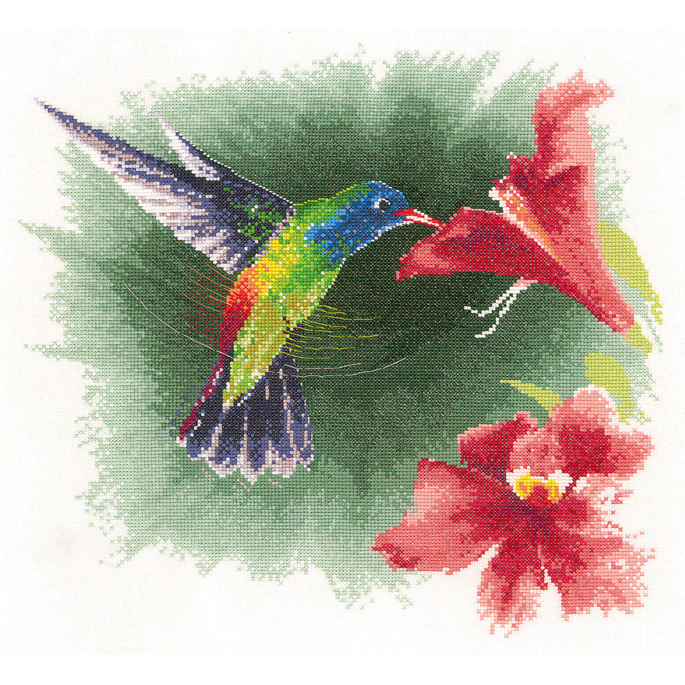 Hummingbird in Flight cross stitch chart pack - FFHF539C