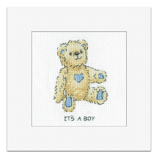 It's a Boy Baby Birth Celebration Card cross stitch kit - GCTB1715