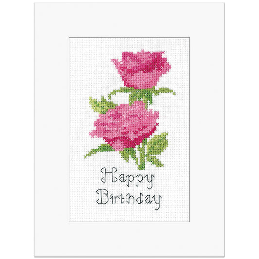 Pink Roses Card by John Clayton - GJCPR1979