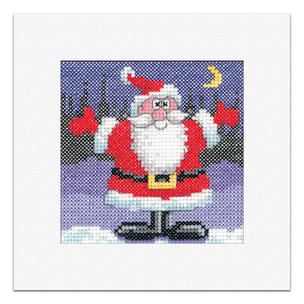 Karen Carter Santa Christmas Card cross stitch kit - GKSA1241