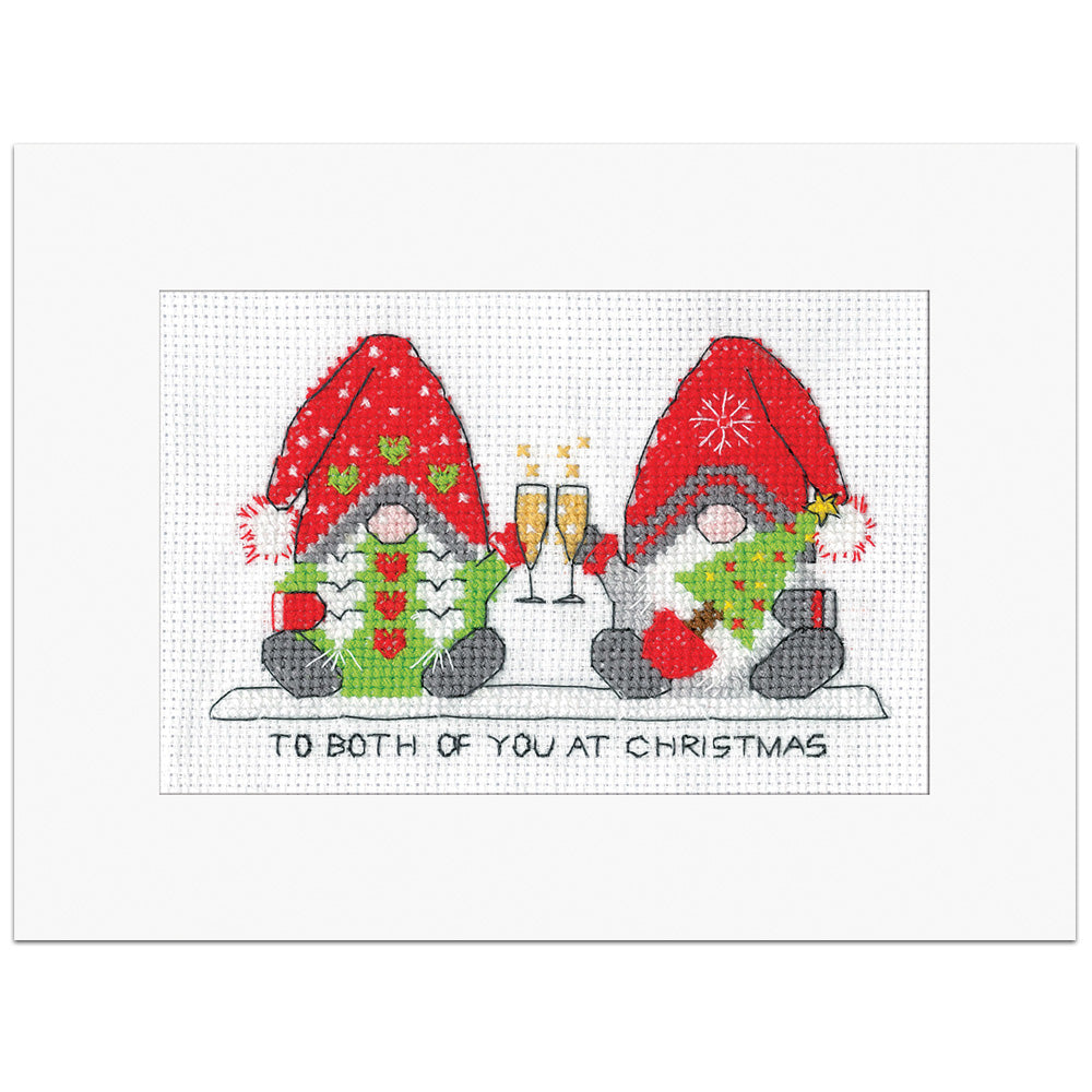 Gonk To Both of You Christmas Card cross stitch kit - GOBY1943