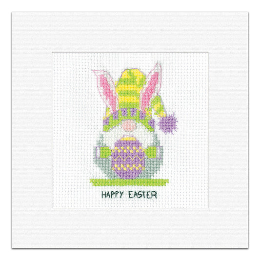 Gonk Easter Bunny Card cross stitch kit - GOEB1758