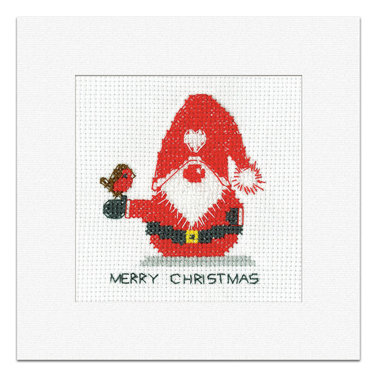 Gonk Father Christmas Card cross stitch kit - GOFC1730