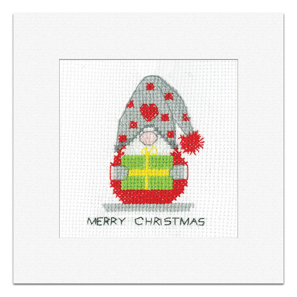 Gonk Christmas Gift Card cross stitch kit - GOGI1711