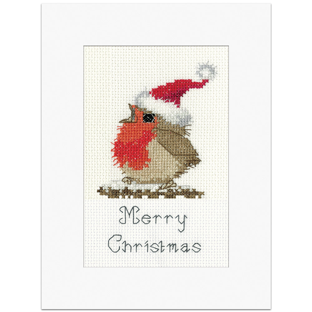 Festive Rowan Robin Christmas Card kit - GSFRO1951