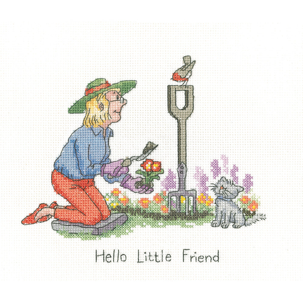 Hello Little Friend cross stitch kit - GYLF1659