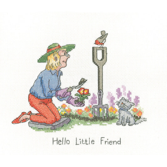 Hello Little Friend cross stitch kit - GYLF1659