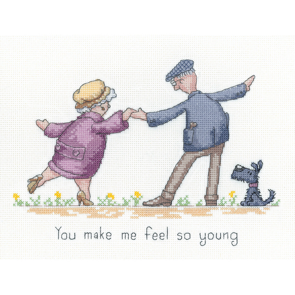 You Make Me Feel So Young cross stitch kit - GYSY1634