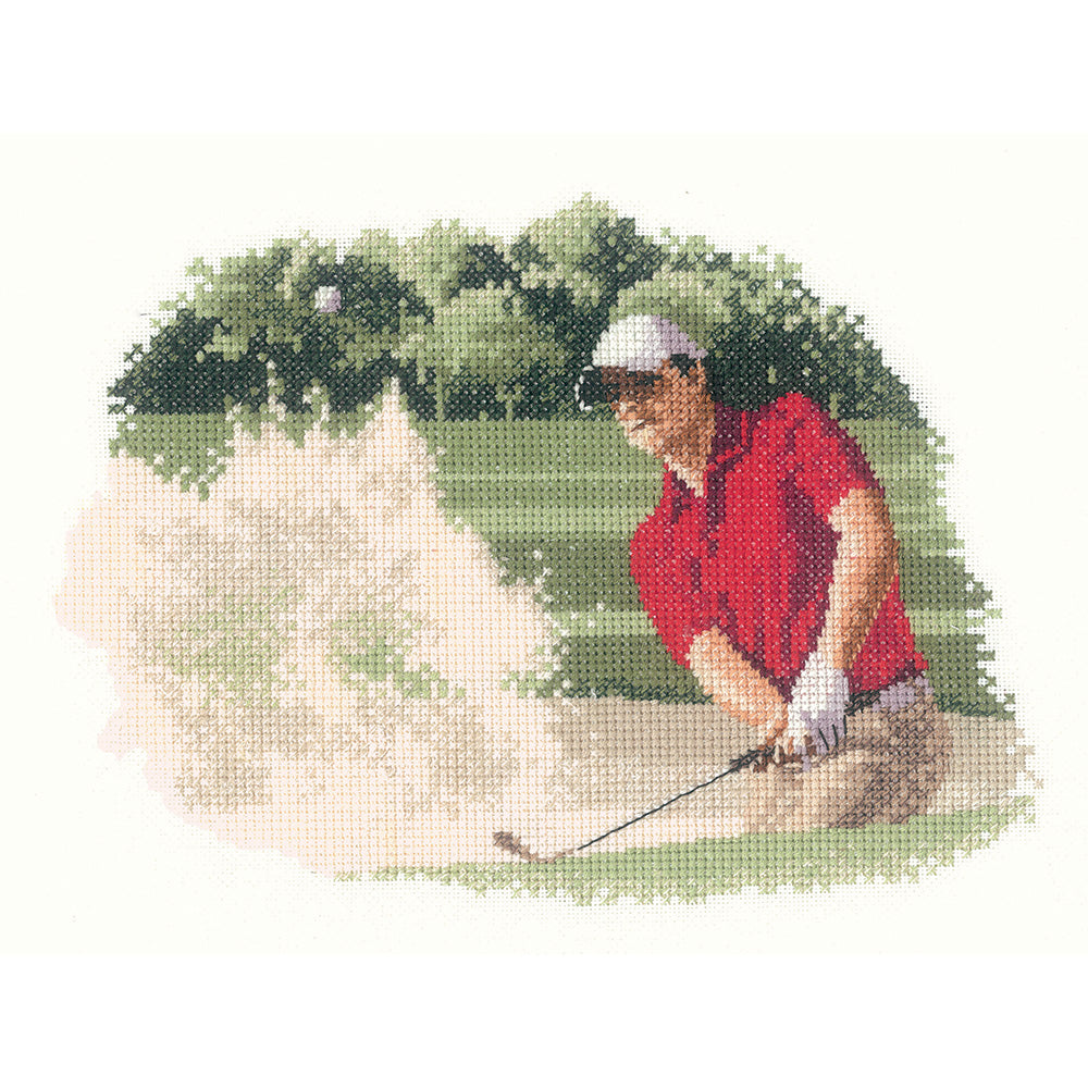 Golfer - Bunker cross stitch chart pack - JCBK1119C