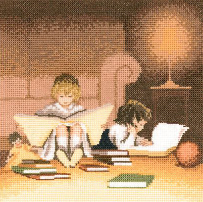 Bookworms cross stitch chart pack - JCBW383C