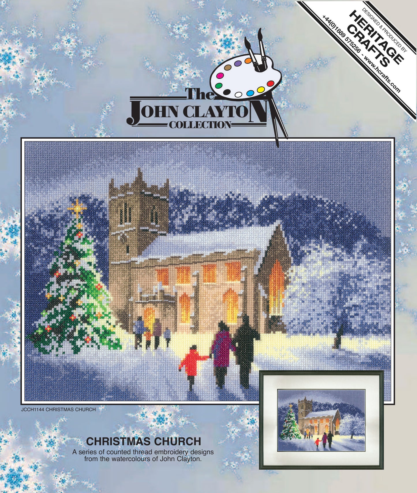 Christmas Church cross stitch kit - JCCH1144