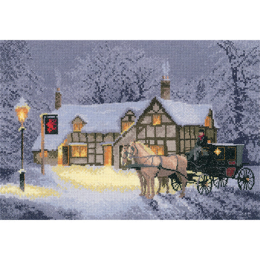 Christmas Inn cross stitch kit - JCCI1366