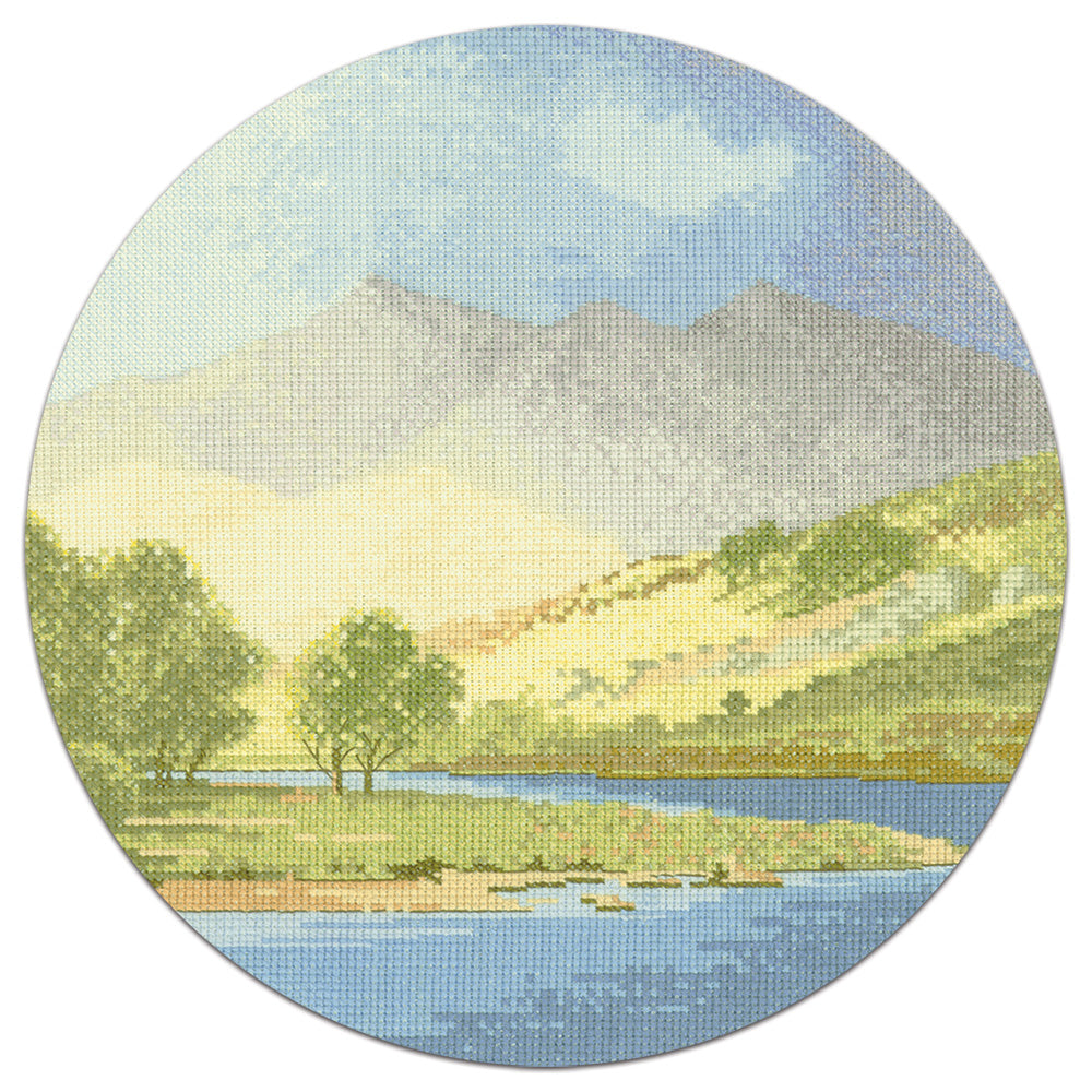 Mountains and Lake cross stitch chart pack - JCML269C