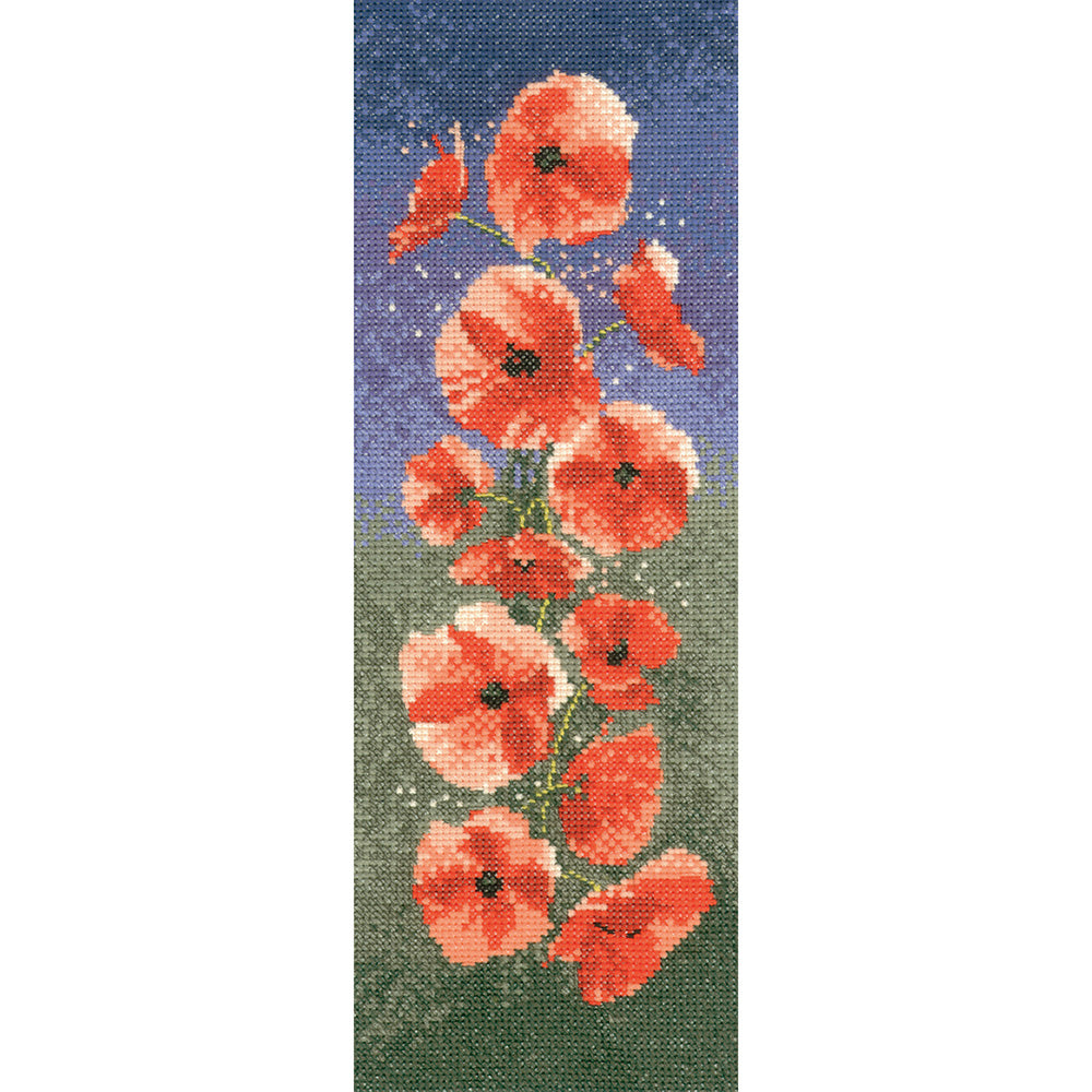 Poppy Panel cross stitch chart pack - JCPO471C