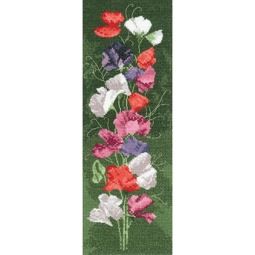 Sweet Pea Panel cross stitch chart pack - JCSP515C