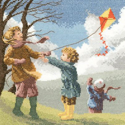 Windy Day cross stitch chart pack - JCWD404C