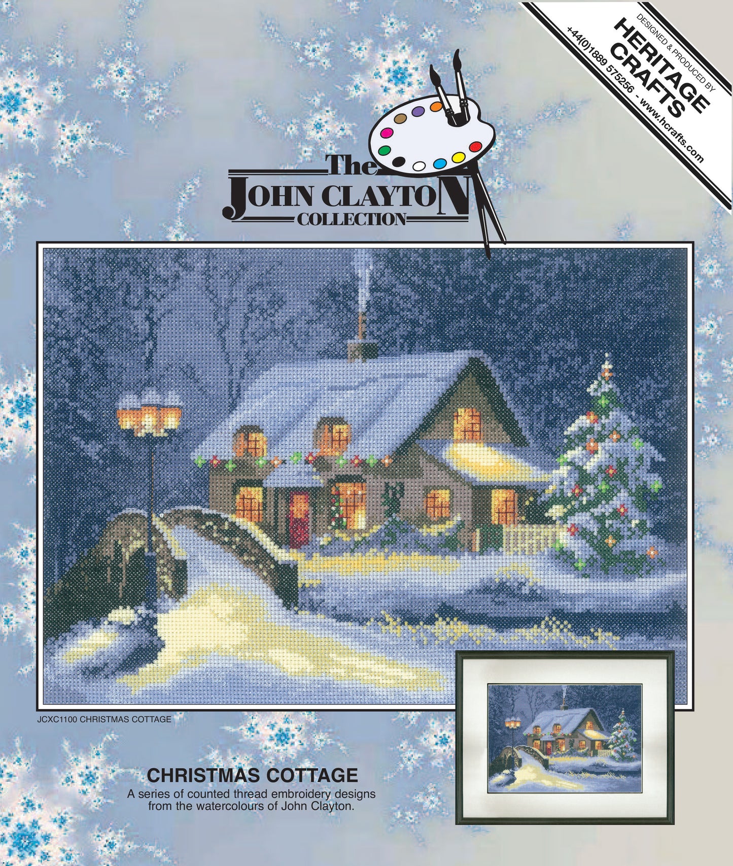 Christmas Cottage cross stitch kit - JCXC1100