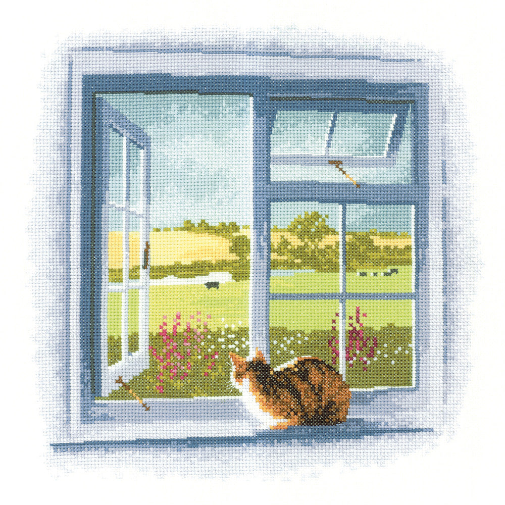 Cottage Window cross stitch chart pack - JOCW834C