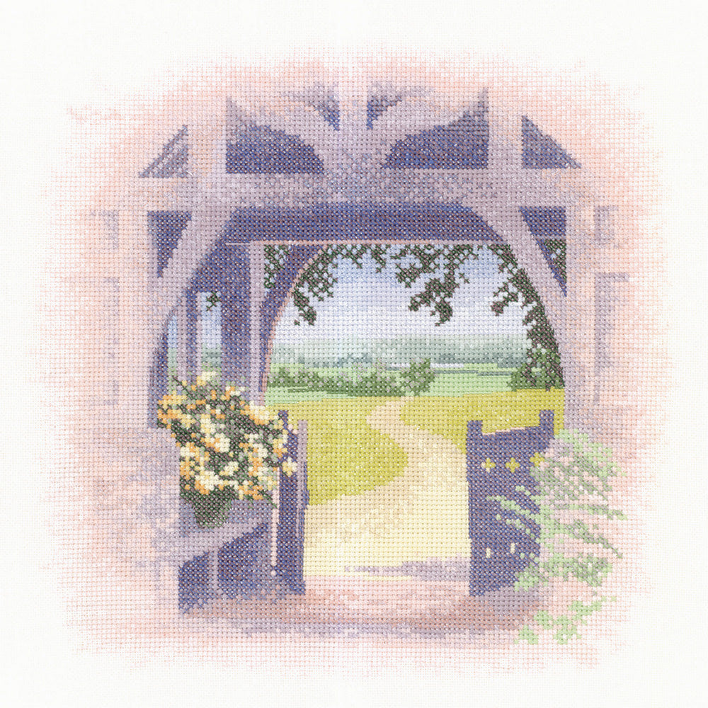 Lych Gate cross stitch chart pack - JOLG835C