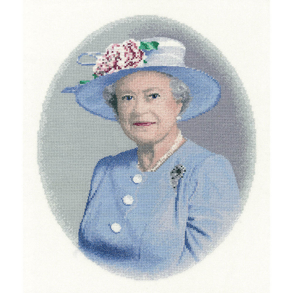 Queen Elizabeth II cross stitch kit - JRQE1071